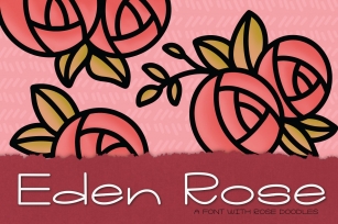 Eden Rose a Hand Lettered with Doodles Font Download