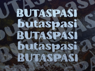 B Butaspasi Font Download