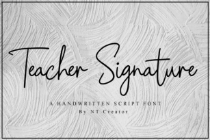 Teacher Signature Font Download