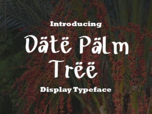 Date Palm Tree Font Download