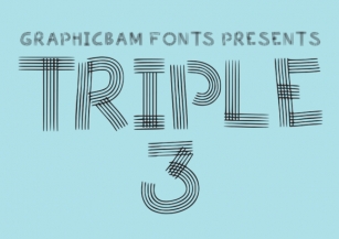 Triple 3 Font Download