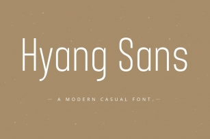 Hyang Modern Sans Serif Font Download