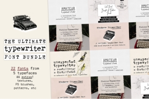 70% OFF! The Ultimate Typewriter Font Bundle Font Download