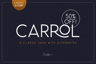 Carrol Sans (12 Fonts) - 50% OFF! Font Download