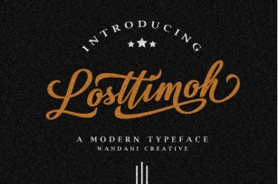 Losttimoh | A Modern script Font Download