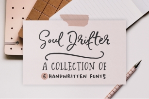 Soul Drifter handwritten font family Font Download