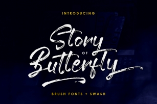 Story of Butterfly + Swash Font Download