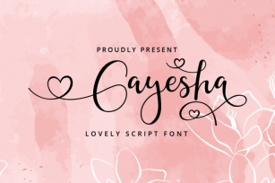 Gayesha - Lovely Script Font Download