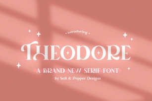 Theodore Serif Font (Serif Fonts, Craft Fonts, Logo Fonts) Font Download