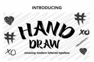 Hand Draw Style Typeface Font Download