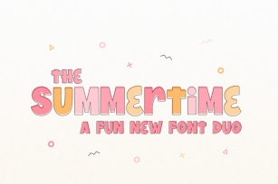 Summertime Font Duo (Rounded Fonts, Summer Fonts, Bold Fonts) Font Download