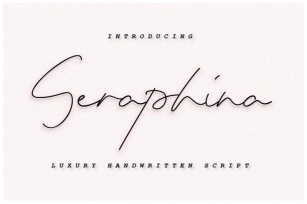 Seraphina Script Font - Bold&Regular Font Download