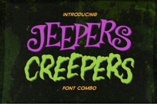 Jeepers Creepers Font Combo Font Download