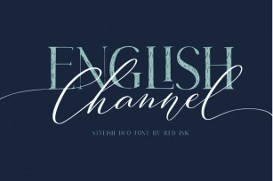 English Channel. Stylish Duo Font Font Download