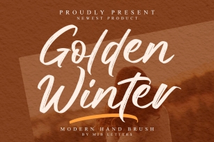 Golden Winter Font Download