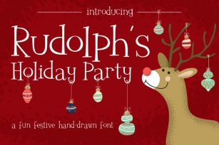 Rudolph's Holiday Party Font Font Download