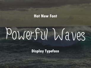 Powerful Waves Font Download