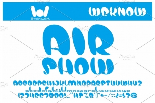 air show font Font Download