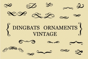 Dingbats Ornaments Vintage Font Download
