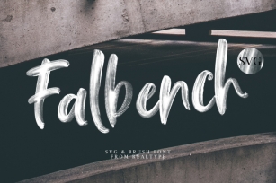 Falbench SVG & Brush Font Font Download