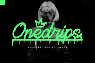 Onedrips - Graffiti Script Fonts Font Download