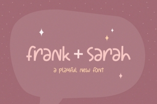 Frank + Sarah Font (Cartoon Fonts, Cool Fonts) Font Download