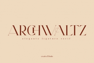 Archwaltz ligature serif font Font Download