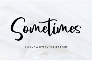 Sometimes | Handwritten Font Download