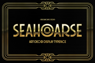 Seahoarse Art Deco Display Font Download