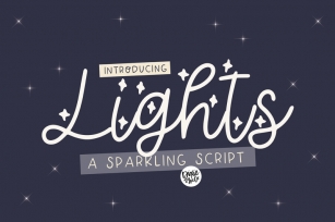 LIGHTS a Sparkling Font Font Download