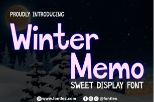 Winter Memo Display Font Font Download