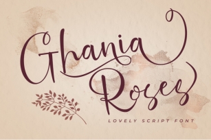 Ghania Roses Font Download