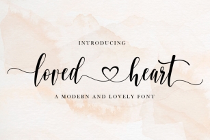 Loved Heart | Beautiful Script Font Download