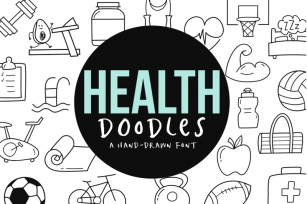 Health and Fitness Font Doodles Font Download