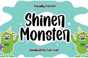 Shiner Monster |  Cute Font Font Download