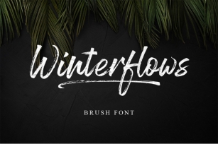 Winterflows Brush Font Download