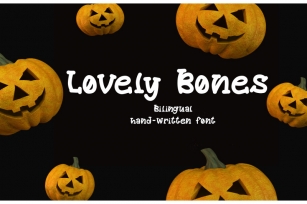 Lovely Bones - Bilingual font Font Download