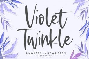 Violet Twinkle Modern Handwritten Script Font Font Download