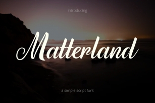 Matterland Font Download