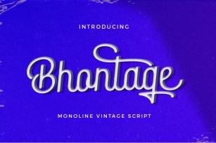 Bhontage Monoline Script Font Download