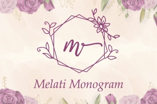 Melati Monogram Font Download