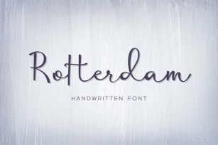 Rotterdam - handwritten font Font Download