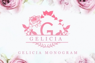 Gelicia Monogram Font Download