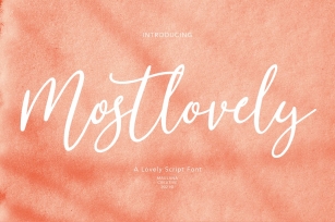 Mostlovely Lovely Script Font Download