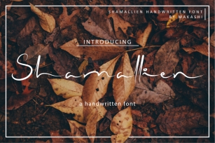 Shamallien handwritting font Font Download