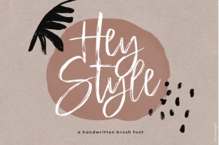 Hey Style - Handwritten Brush Font Font Download