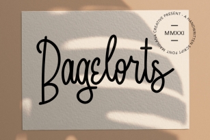 Bagelorts Handwritten Script Font Font Download