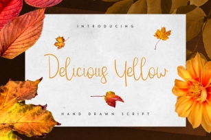 Delicious Yellow Script -50% Font Download