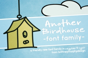 Another Birdhouse Font Family Font Download