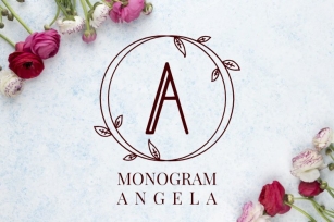 Monogram Angela Font Download